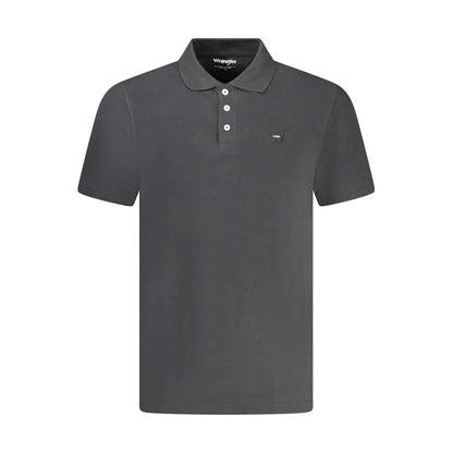 Wrangler Black Cotton Polo Shirt - Polo Shirts